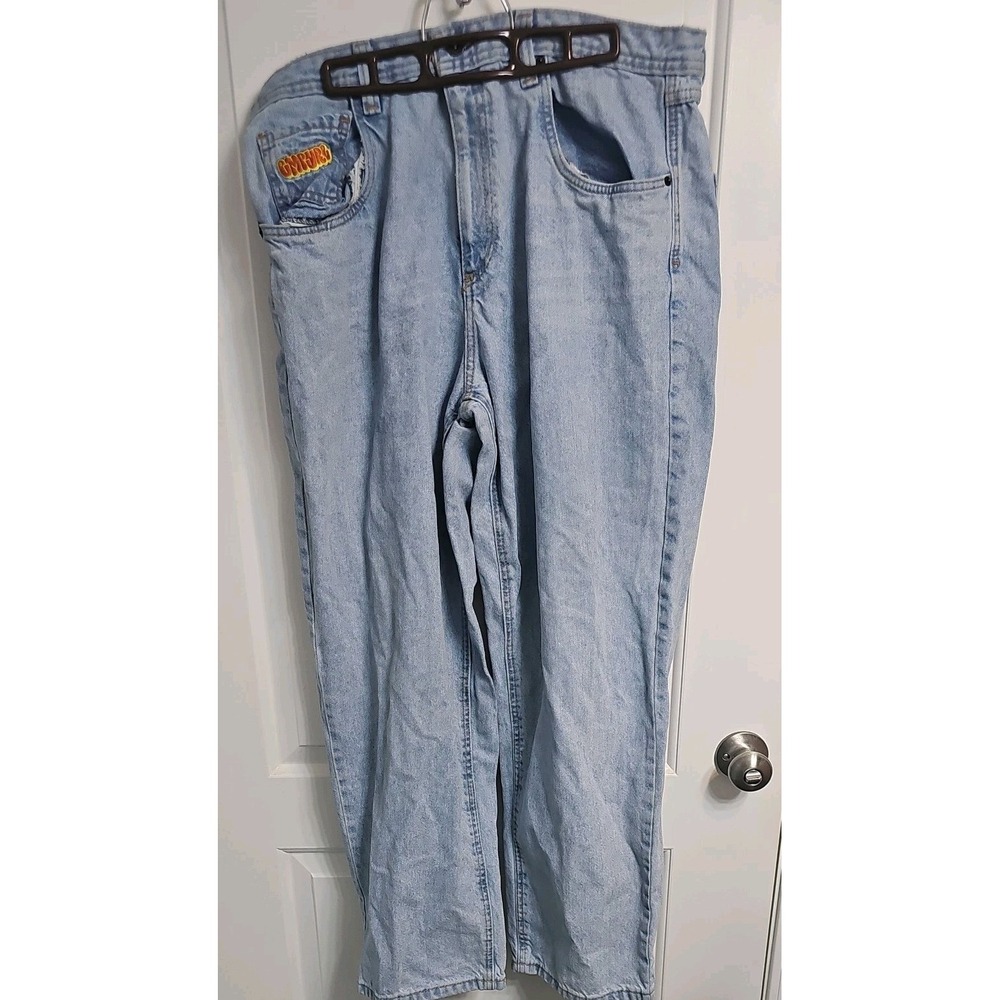 Empyre Men's Loose Fit Scramble Skate Jeans Whitewash Size 36